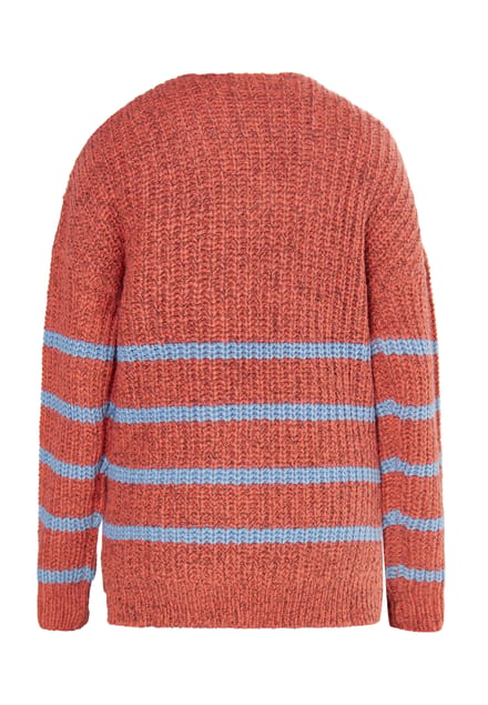 usha Gebreide trui Dames Vintage rood