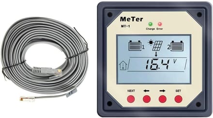 Afstandsbediening Meter met LCD Display voor 10A/20A Dual Battery Zonnepaneel Laadregelaar
