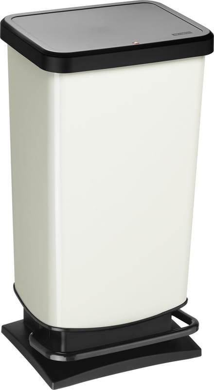 Rotho Paso pedaalemmer - prullenbak 40L - BPA vrij - wit metallic
