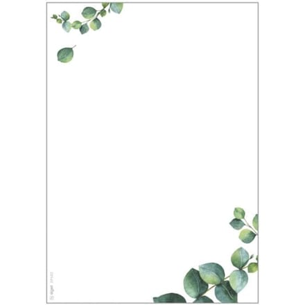 Sigel designpapier - formaat A5 - 90 grams - uitvoering Eucalyptus - pak 100 vel - briefpapier - SI-DP682