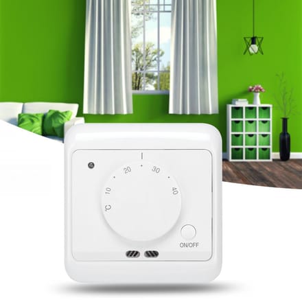 Thermostat mécanique électrique de chauffage mural 230V 16A Contrôleur de température
