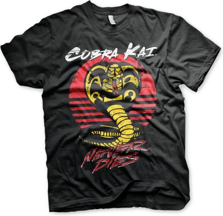 Cobra Kai Never Dies T-shirt Zwart