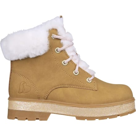 Skechers Street Glitz Meisjes Sneakers - Cognac - Maat 33