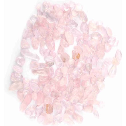 Getrommelde steenslag, vermalen natuurlijke kristalkwartsstukken Rose Quartz