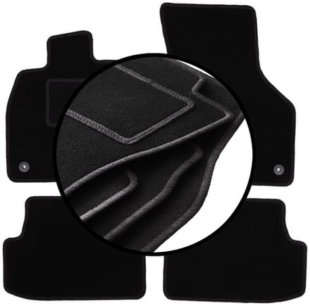 Complete set veloursmatten voor: Audi A3 8V hatchback 5-deurs, cabrio (2012-)