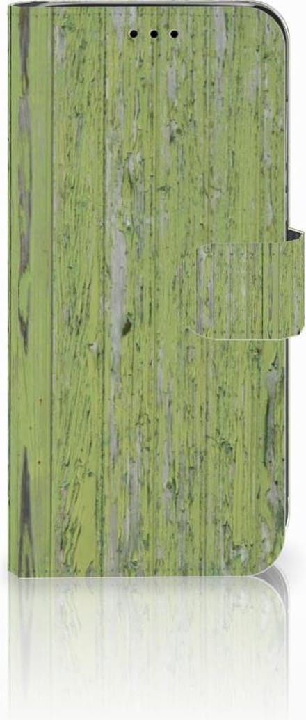 Huawei P20 Lite Book Style Case Green Wood