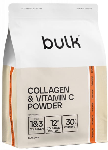 Bulk Collagen & Vitamin C Powder (500g) Orange - Eiwitten - Collageen