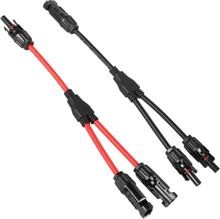 Solar Y-Splitskabel MC4/PV4 Adapter 1500V IP68 voor Parallel Aansluiten Zonnepanelen