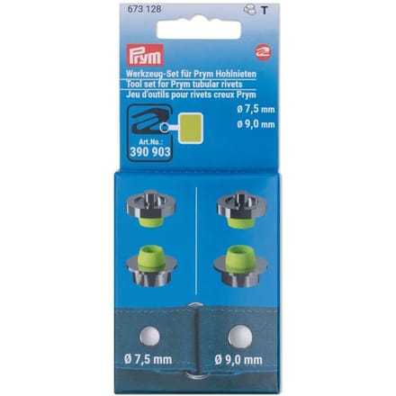 PRYM Gereedschap-set holle nieten 7,5+9mm 4st 673128 - Prym