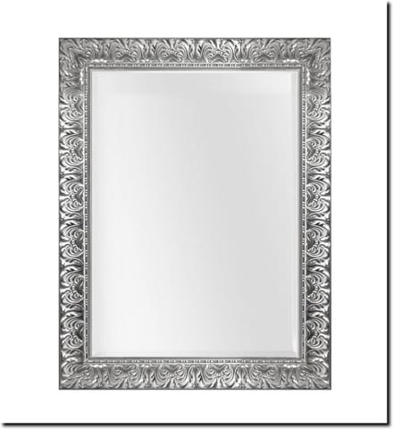 Barokke spiegel Sergio Cristal zilver