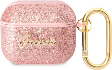 Guess Gitter Flakes Case - Apple Airpods 3 - Roze