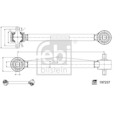 Draagarm, wielophanging FEBI BILSTEIN 197257