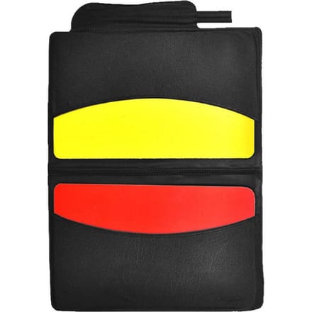 Notitieboekje Rode Kaart Scheidsrechter Vervanging Voetbalaccessoires black