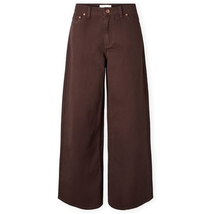 Wijde broeken Y.a.s YAS Elsie Wide Trousers - Coffee Bean