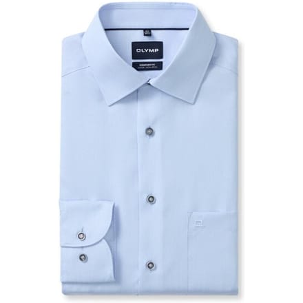 OLYMP Luxor Overhemd, Comfort Fit, New Kent, Bleu