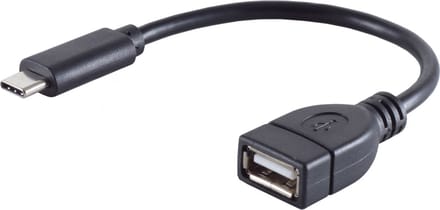 shiverpeaks BS13-20015 USB-kabel USB 2.0 0,12 m USB C USB A Zwart