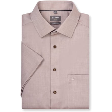 OLYMP Luxor Overhemd, Comfort Fit, New Kent, Nougat