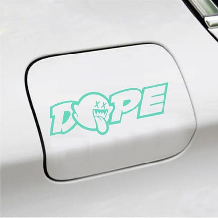 Bumpersticker - Dope - 7 X 20 - Mint
