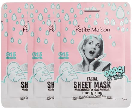 Petite Maison - Energizing Facial Sheet Mask - 3x25ml