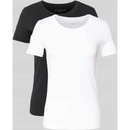 Regular fit top met bandjes van katoenmix in een set van 2 stuks