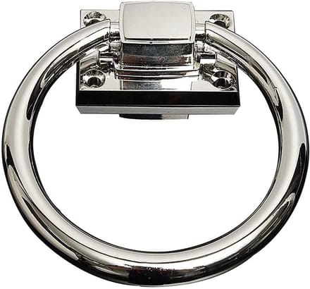 Deurklopper - Trekring Deur - Deur Decoratie - Gedetailleerd Ontwerp - 50 Gram - Glanzend Zilver