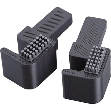 2 stuks Nozzle Wiper Geschikt voor Bambu Lab P2S 3D-printer Aluminiumlegering Basis 4 stuks Siliconen Borstels Hittebestendig black