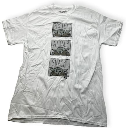Koszulka T-shirt męski okrągły dekolt SPENCER'S star wars L white