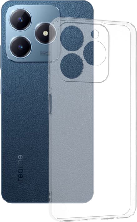 Hoesje geschikt voor Realme C63 - Techsuit Clear Silicone Back Cover - Transparant