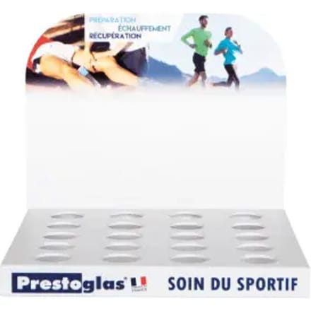 Display voor massagecrèmes en -gels Prestoglas