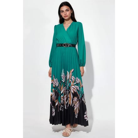 Bloemen Midi-jurk met Ceintuur