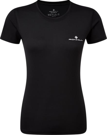 Ronhill Core SS Tee Dames - sportshirts - zwart/wit - Vrouwen - M