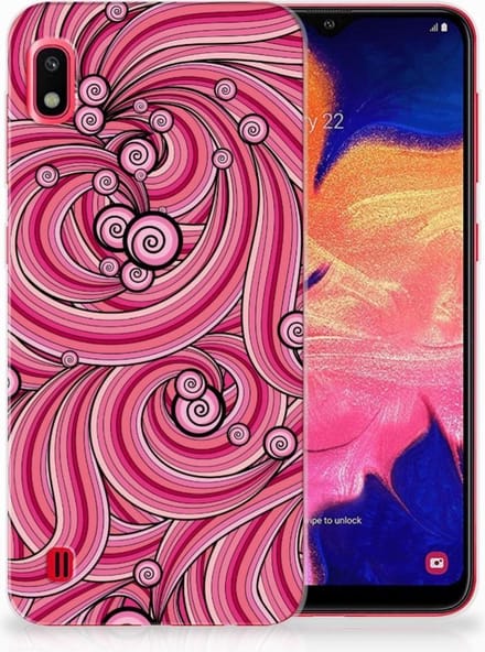 Samsung Galaxy A10 Hoesje maken Swirl Pink