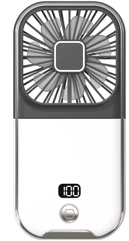 Mini-ventilator, kleine ventilator op batterijen, USB-ventilator, hand- en bureauventilator in één