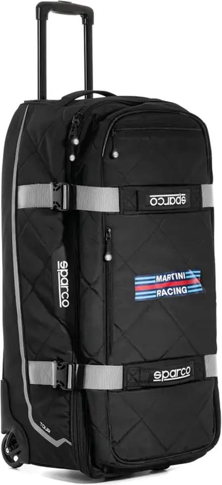 Sparco Martini Racing Borsa Tour Martini-R Tas - Zwart/Zilver — Maat Onesize