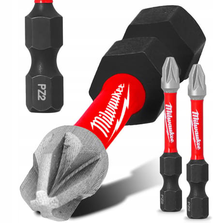 Milwaukee PZ2 Impact Bits 50mm Magnetisch 2 Stuks