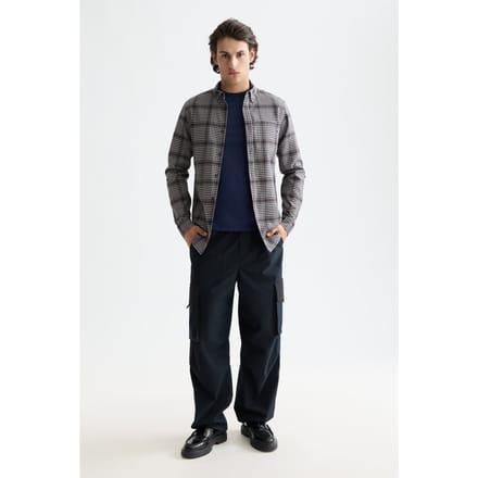 Scotch & Soda Shadow-check Double-faced Shirt Black Shadow Check Größe: XXL | Casual hemden Outlet | Herren | Schwarz