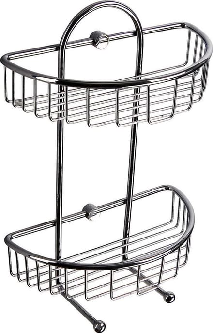 WillieJan Bad Doucherekje KD-5121 – 2 niveaus’s – Wandbevestiging – Hoogwaardig Messing – Verchroomd