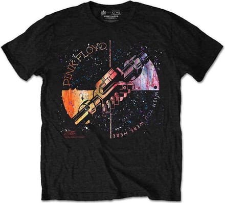 Pink Floyd Heren Tshirt -XL- Machine Greeting Orange Zwart