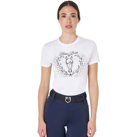 Katoenen dames-T-shirt Equestro Wild Heart