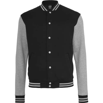 Urban Classics 2-Tone College Heren Collegejas - zwart/grijs - M