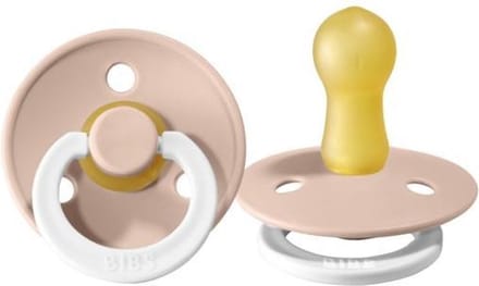 Bibs Fopspeen Glow in the Dark Blush / oud Roze  - Maat / Size 2