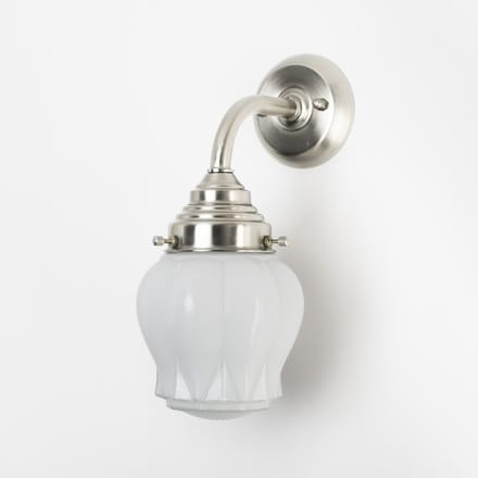 Wandlamp Eden Curve Matnikkel - Art Deco Trade