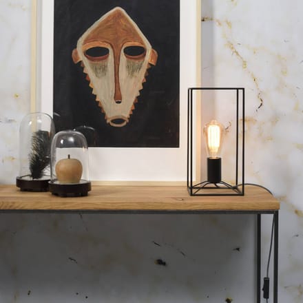 it's about RoMi Tafellamp Antwerp - Zwart - 15x15x30cm - Modern