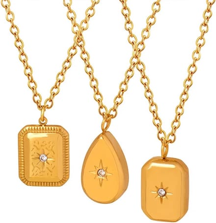 Ketting Set - 3 stuks - Goud Ketting - Waterproof Halsketting - Sieraden
