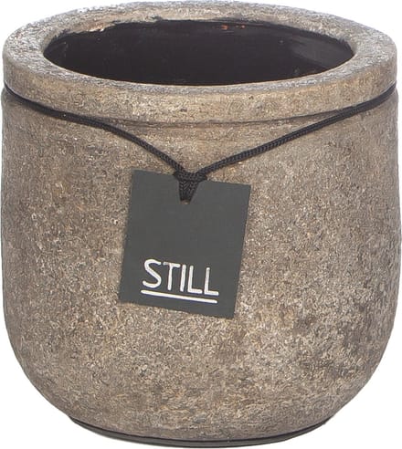 STILL - Planter Pot - Lijn - Earth - Grijs - 19 x 18 cm