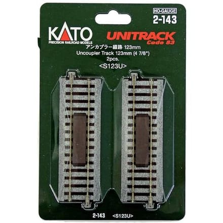 H0 Kato Unitrack 2-143 Ontkoppelrails 123 mm 2 stuk(s)