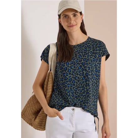 Blouse met afhangende schouders en strik