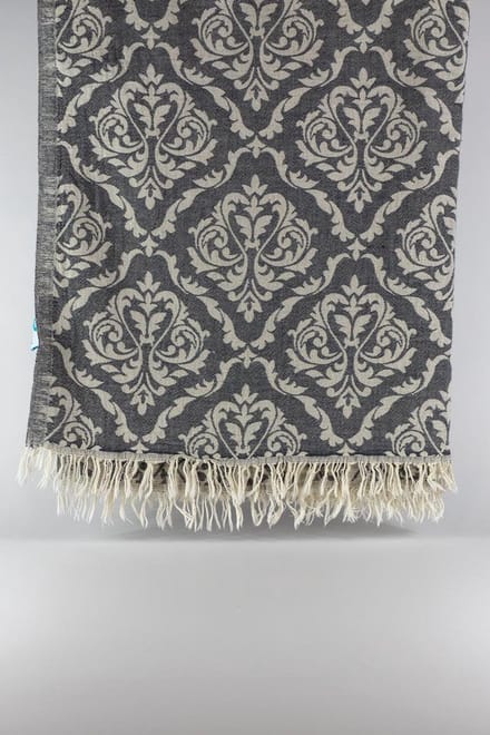 Isinda – Turkse hamamdoek – 100x180 cm – katoen – licht & sneldrogend – donkergrijs