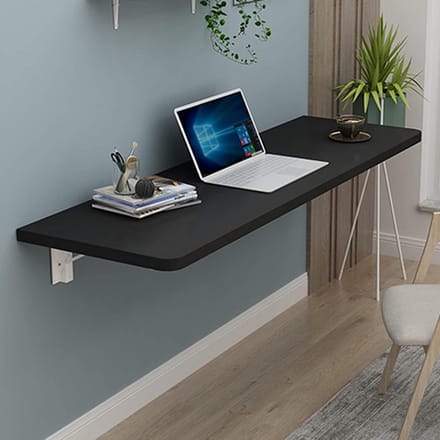 Opvouwbaar Hoekbureau - Wandtafel Klapbureau - Ruimtebesparend Werken - Dubbele Ondersteuning Stevig - 100x40cm