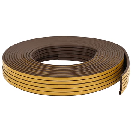 vidaXL - Zelfklevende - raamdichting - Bruin - 10 - x - 6 - mm - 100 - m - EPDM-schuin